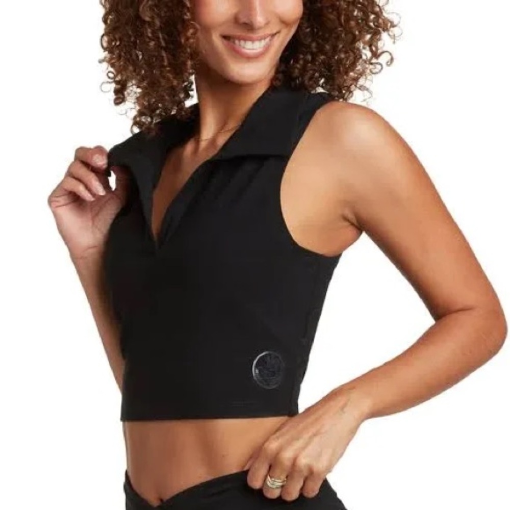 Body Glove Womens Full Of Secrets Polo Crop Top Size S